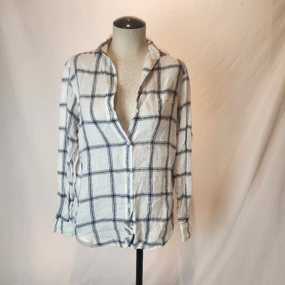 Anthropologie Grayson LINEN button-down
